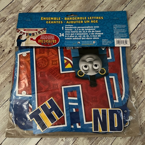 🅽🅴🆆 Thomas & Friends Add An Age Jumbo Letter Banner Kit 🚂 - Picture 2 of 2